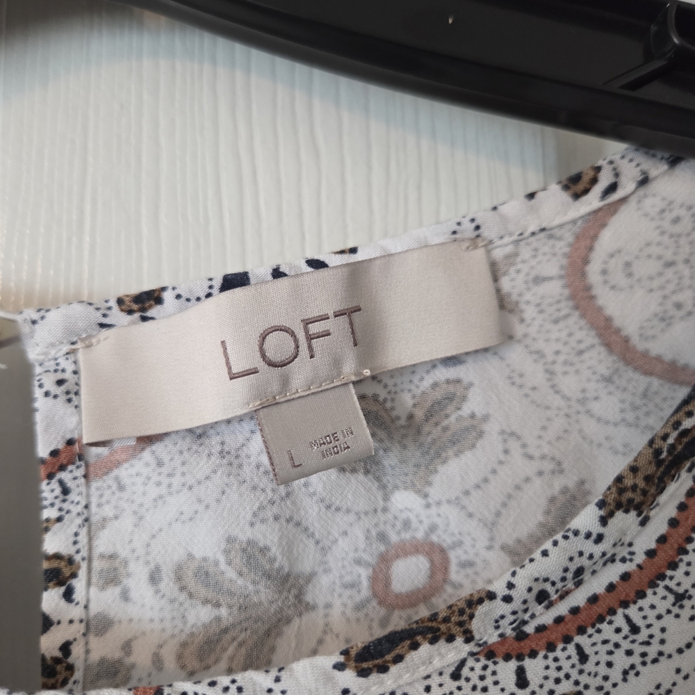 LOFT Multicolor Patterned Blouse - Picture 4 of 11